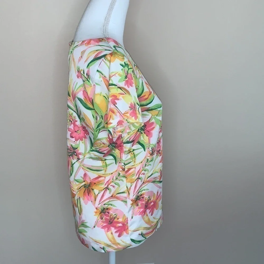 J.crew floral blouse